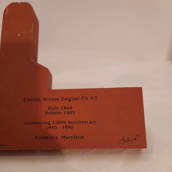 Vintage 1995 The Cat's Meow United Steam Engine Co # 3 Building Shelf Sitter - Picture 7 of 10